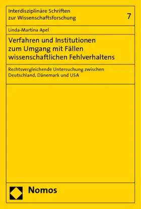Verfahren und Institutionen zum Umgang mit Fällen wissenschaftlichen Fehlverhaltens