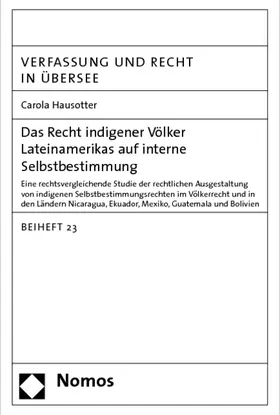 Das Recht indigener Völker Lateinamerikas auf interne Selbstbestimmung