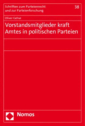 Vorstandsmitglieder kraft Amtes in politischen Parteien
