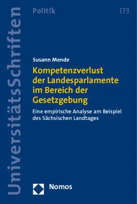 Kompetenzverlust der Landesparlamente im Bereich der Gesetzgebung