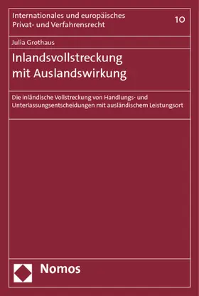 Inlandsvollstreckung mit Auslandswirkung