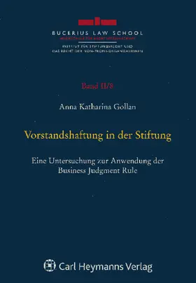 Vorstandshaftung in der Stiftung