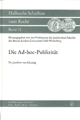 Die Ad-hoc-Publizität