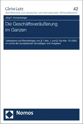Die Geschäftsveräußerung im Ganzen