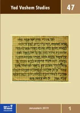 Yad Vashem Studies Vol. 47.1