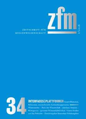 Zeitschrift für Medienwissenschaft 34