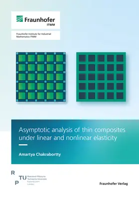 Asymptotic analysis of thin composites under linear and nonlinear elasticity