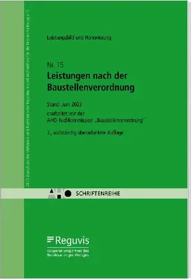 Leistungsbild und Honorierung -  Leistungen nach der Baustellenverordnung