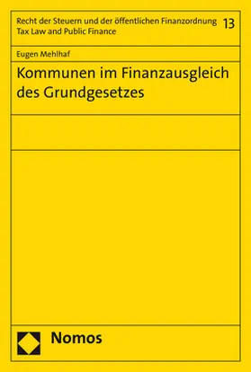 Kommunen im Finanzausgleich des Grundgesetzes