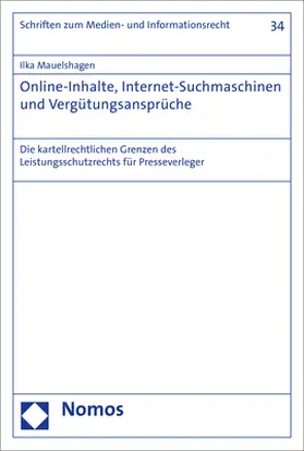 Online-Inhalte, Internet-Suchmaschinen und Vergütungsansprüche
