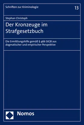 Der Kronzeuge im Strafgesetzbuch