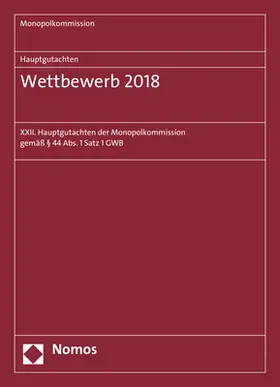 Hauptgutachten. Wettbewerb 2018