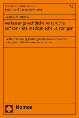Verfassungsrechtliche Ansprüche auf konkrete medizinische Leistungen