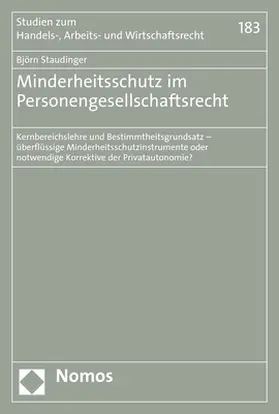 Minderheitsschutz im Personengesellschaftsrecht