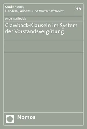 Clawback-Klauseln im System der Vorstandsvergütung