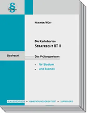 Strafrecht BT 2. Karteikarten