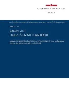 Publizität im Stiftungsrecht
