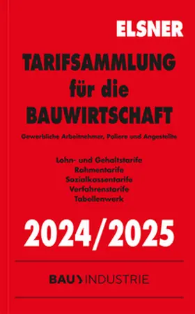 Tarifsammlung für die Bauwirtschaft 2024/2025
