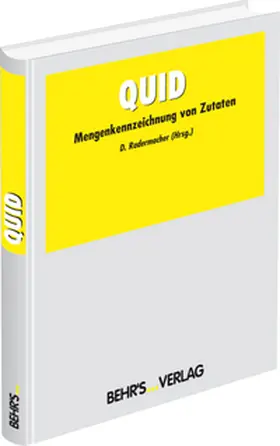QUID - Mengenkennzeichnung von Zutaten