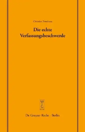 Die echte Verfassungsbeschwerde