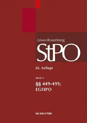 §§ 449-495; EGStPO