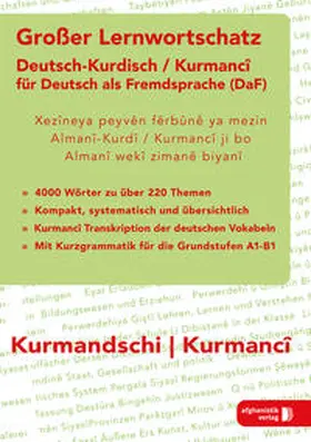 Großer Lernwortschatz Deutsch - Kurdisch / Kurmanci für Deutsch als Fremdsprache