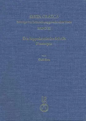 Die hippokratische Schrift Praecepta