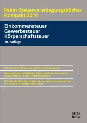 Paket Steuerveranlagungsbücher Kompakt 2018