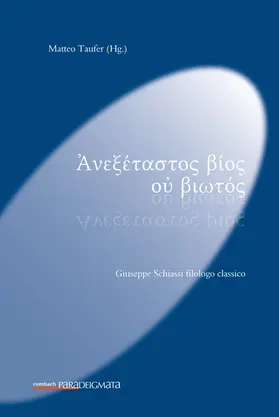 Ἀ&nu;&epsilon;&xi;έ&tau;&alpha;&sigma;&tau;&omicron;&sigmaf; &beta;ί&omicron;&sigmaf; &omicron;ὐ &beta;&iota;&omega;&tau;ό&sigmaf;