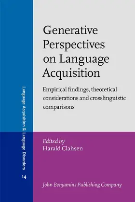Generative Perspectives on Language Acquisition