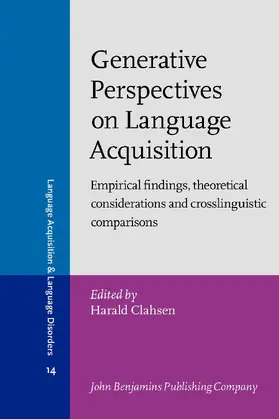 Generative Perspectives on Language Acquisition