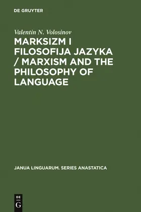 Marksizm i filosofija Jazyka / Marxism and the Philosophy of Language