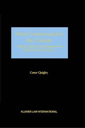 Droit Communautaire Des Contrats
