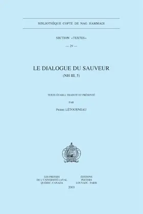 Le Dialogue Du Sauveur (NH III, 5)