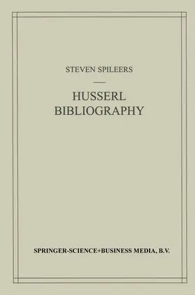 Edmund Husserl Bibliography