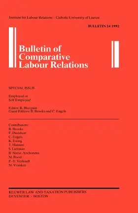 Bulletin of Comparative Labour Relations: Employed or Self-Employed