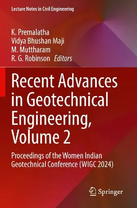 Recent Advances in Geotechnical Engineering, Volume 2