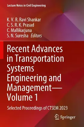 Recent Advances in Transportation Systems Engineering and Management-Volume 1