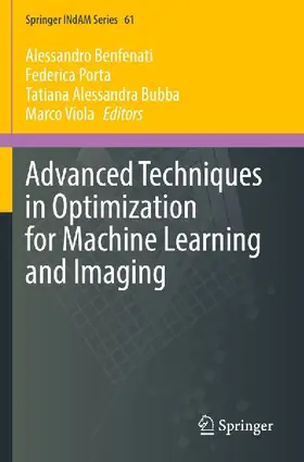 Advanced Techniques in Optimization for Machine Learning and Imaging