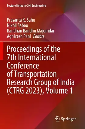 Proceedings of the 7th International Conference of Transportation Research Group of India (CTRG 2023), Volume 1