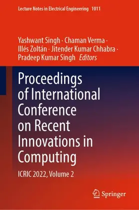 Proceedings of International Conference on Recent Innovations in Computing