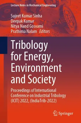 Tribology for Energy, Environment and Society