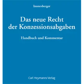 Das neue Recht der Konzessionsabgaben