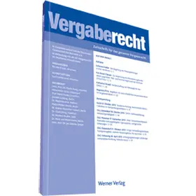 VergabeR - Vergaberecht