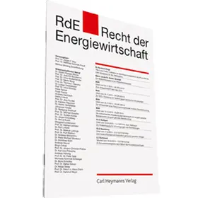 RdE - Recht der Energiewirtschaft