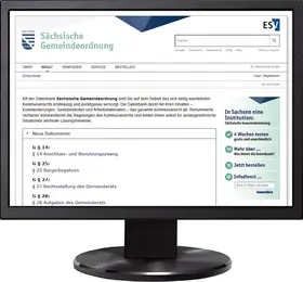 Sächsische Gemeindeordnung - Jahresabonnement
