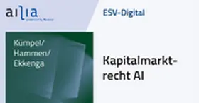 ESV-Digital Kapitalmarktrecht AI - Jahresabonnement bei Kombibezug Print und Datenbank