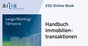 ESV-Online-Book Handbuch Immobilientransaktionen - Jahresabonnement