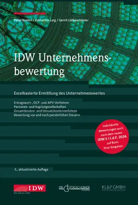 IDW Unternehmensbewertung, 3. Auflage (Download)