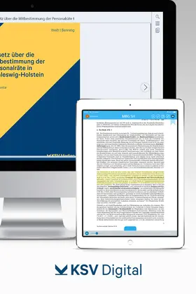 Gesetz über die Mitbestimmung der Personalräte in Schleswig-Holstein (digital)